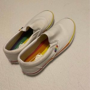 White Pride Vans Unisex